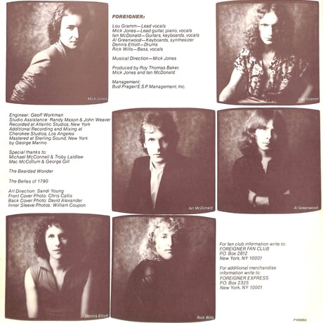 フォリナー / Head Games [※国内盤,品番:P-10698A］(LPレコード)
