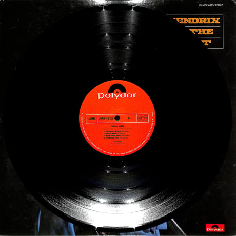ジミ・ヘンドリックス  JimiHendrix / ヘンドリックス・イン・ウエスト（LPレコード）