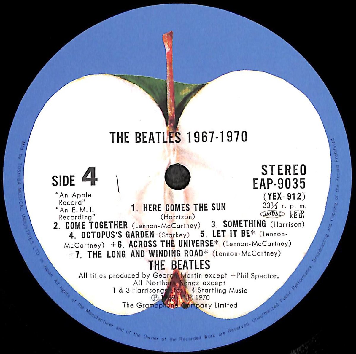 ザ・ビートルズ / 1967-1970 [※国内盤,品番:EAP-9034B,2枚組][ポスタ