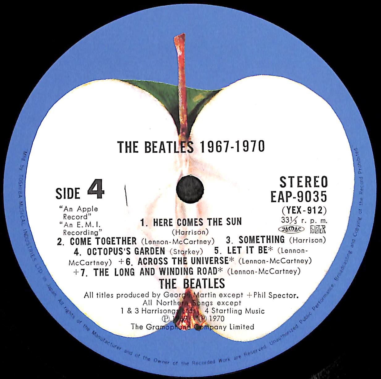 ザ・ビートルズ / 1967-1970 [※国内盤,品番:EAP-9034B,2枚組][ポスタ