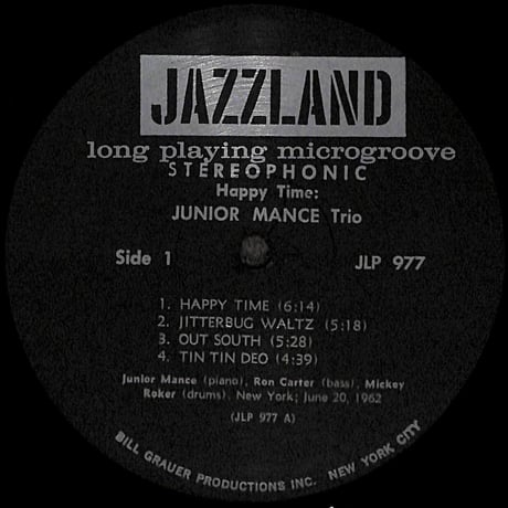 ジュニア・マンス・トリオ / Happy Time [※輸入盤,生産国:US,品番:JLP 977］(LPレコード)