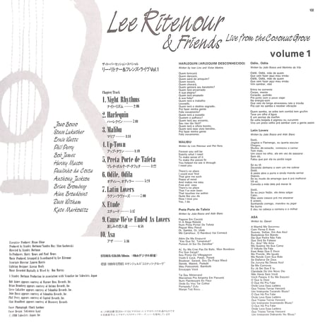 Lee Ritenour&Friends Live From The Coconut Grove - Volume 1 [発売年:1990年][※品番:VALJ-3132](Laser Disc)