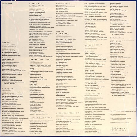 リンダ・ロンシュタット / 夢はひとつだけ [※国内盤,品番:P-10398Y］(LPレコード)