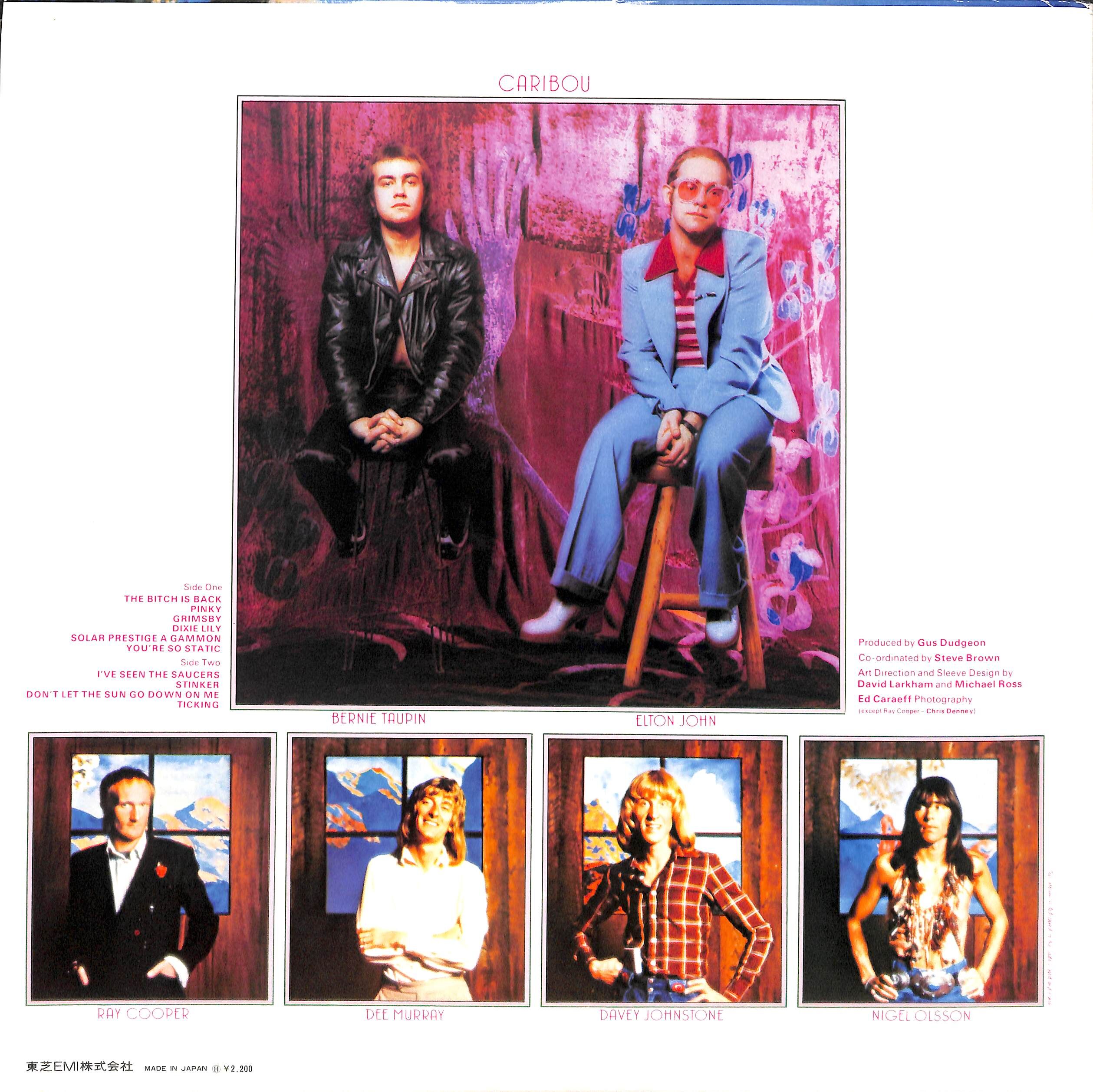 Elton John Caribou LP IFP-81055 帯付 y161 エルトン・ジョン / Caribou [※国内盤,品番:IFP-81055］(LPレコード)