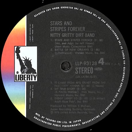ニッティー・グリッティー・ダート・バンド / Stars And Stripes Forever [※国内盤,品番:LLP-93127B,2枚組］(LPレコード)