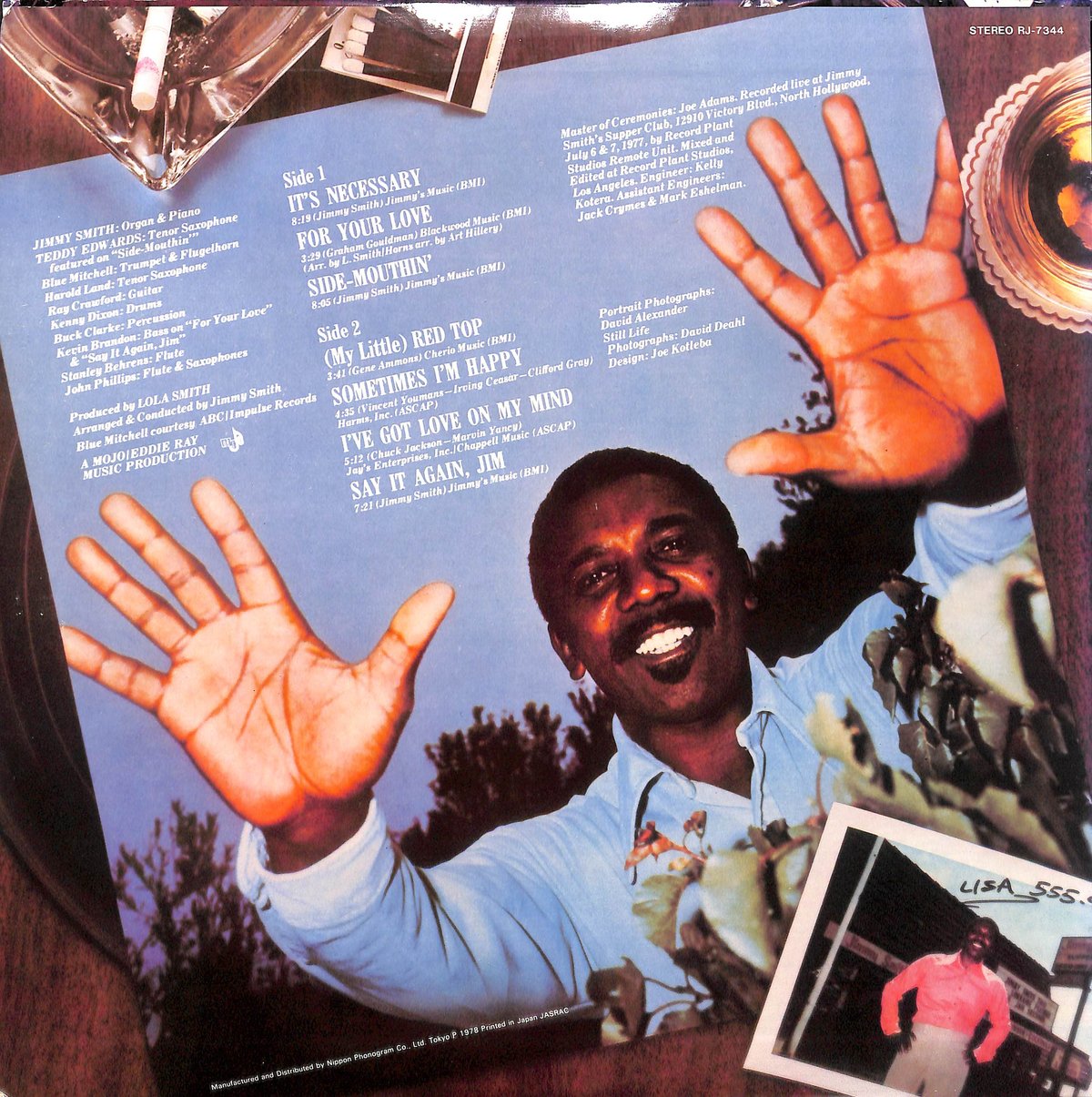 ジミー・スミス / It's Necessary [※希少白ラベルPROMO盤,国内盤,品番: