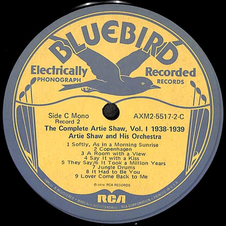アーティ・ショウ / The Complete Artie Shaw, Vol. I 1938-1939 [※輸入盤,生産国:US,品番:AXM2-5517,2枚組］(LPレコード)