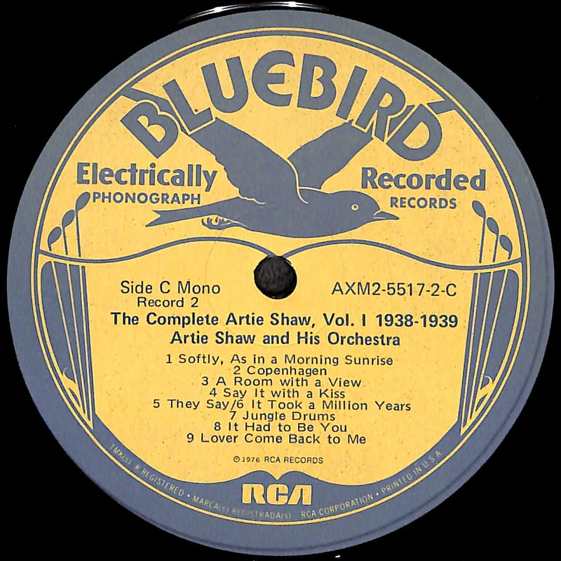アーティ・ショウ / The Complete Artie Shaw, Vol. I 1938