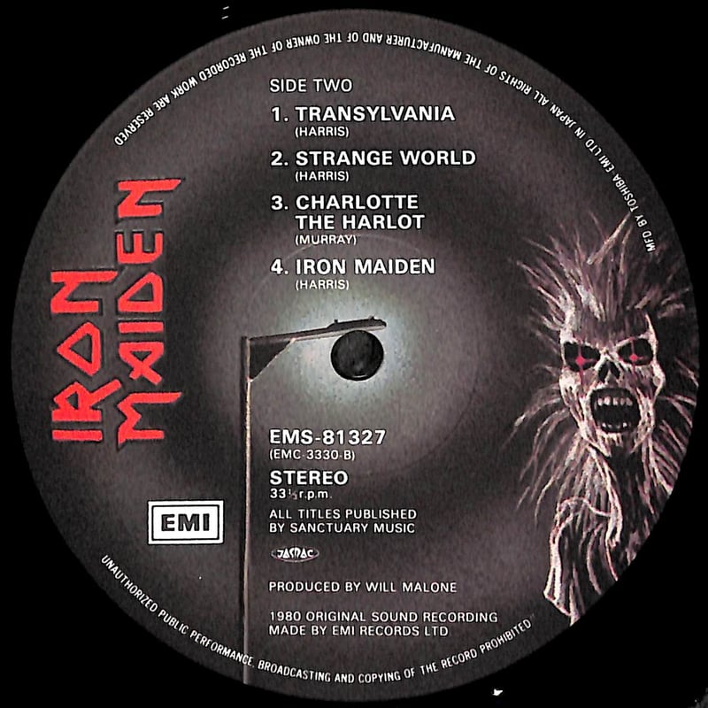 アイアン・メイデン / 鋼鉄の処女 [※国内盤,品番:EMS-81327］ (LP