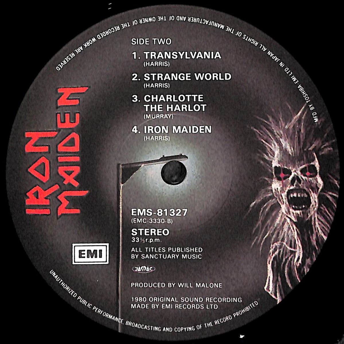 アイアン・メイデン / 鋼鉄の処女 [※国内盤,品番:EMS-81327］ (LP