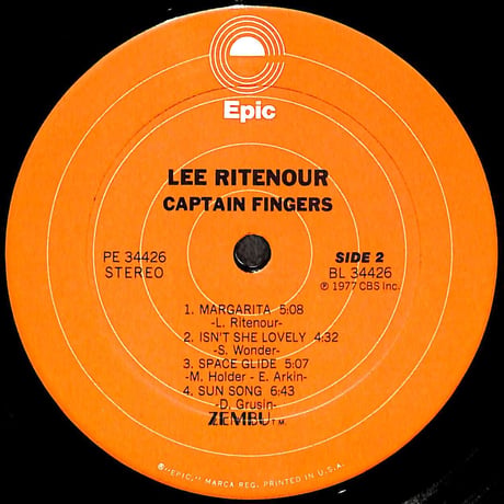 リー・リトナー / Captain Fingers [※輸入盤,生産国:US,品番:PE 34426］(LPレコード)