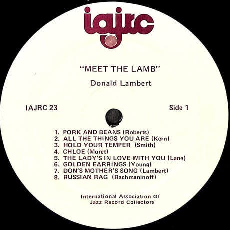 ドナルド・ランバート / Meet The Lamb [※輸入盤,生産国:Canada,品番:IAJRC 23］(LPレコード)
