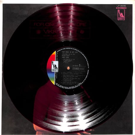 ヴィッキー・カー / For Once In My Life [※国内盤,品番:LP-8696,赤盤］(LPレコード)