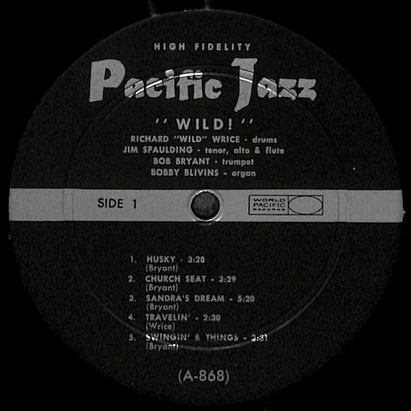 ラリー･ワイルド･ライス / Wild! The Big Big Sound Of Larry "Wild" Wrice [※輸入盤,生産国:US,品番:PJ-24］(LPレコード)