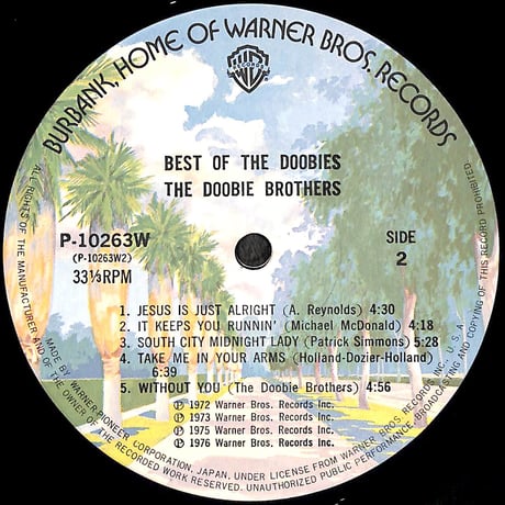 ドゥービー・ブラザーズ / ベスト・オブ・ザ・ドゥービーズ [※国内盤,品番:P-10263W］(LPレコード)
