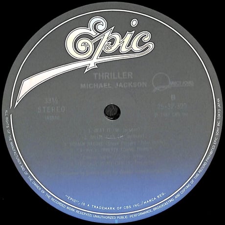 マイケル・ジャクソン / スリラー [※国内盤,品番:25・3P-399］(LPレコード)