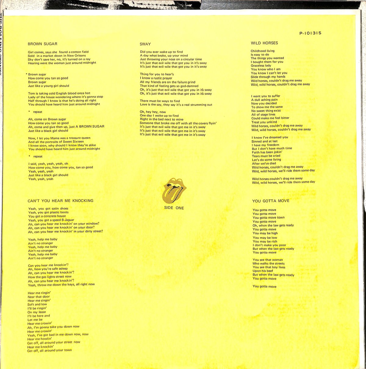ローリング・ストーンズ / スティッキー・フィンガーズ（LP