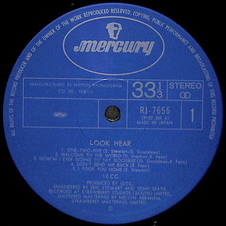 10cc / ルック!ヒア!! [※国内盤,品番:RJ-7656］(LPレコード)