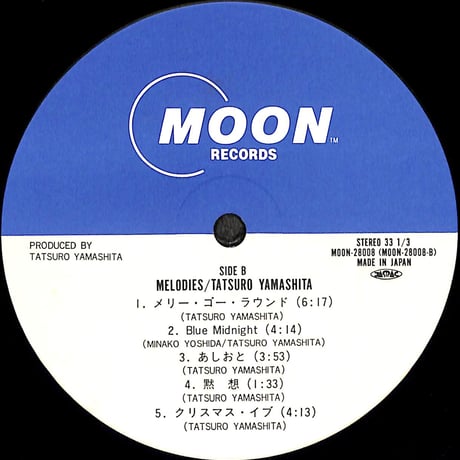 山下達郎 / MELODIES [※国内盤,品番:MOON-28008］(LPレコード)