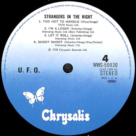 UFO / UFOライヴ Strangers In The Night [※国内盤,品番:WWS-50029~30,2枚組］ (LPレコード)