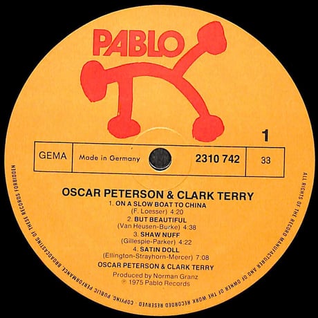 オスカー・ピーターソン&クラーク・テリー / Oscar Peterson & Clark Terry［※輸入盤,生産国:Germany,品番:2310 742］(LPレコード)