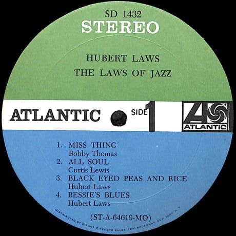 ヒューバート・ロウズ / The Laws Of Jazz [※輸入盤,生産国:US,品番:SD 1432］(LPレコード)