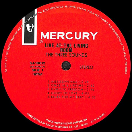 ザ・スリー・サウンズ / Live At The Living Room［※国内盤,品番:SJ-19612］(LPレコード)