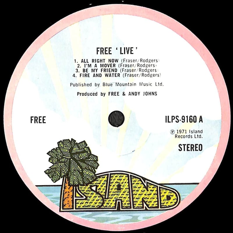 フリー / Free Live［※輸入盤,生産国:UK,品番:IL PS 9160］(LP
