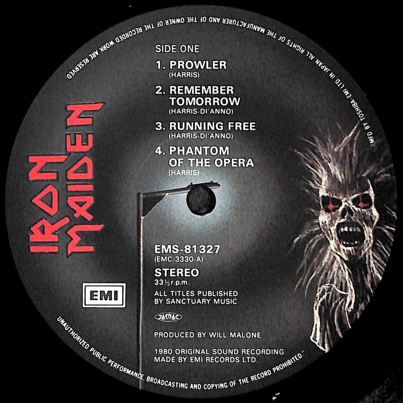 アイアン・メイデン / 鋼鉄の処女 [※国内盤,品番:EMS-81327］ (LP