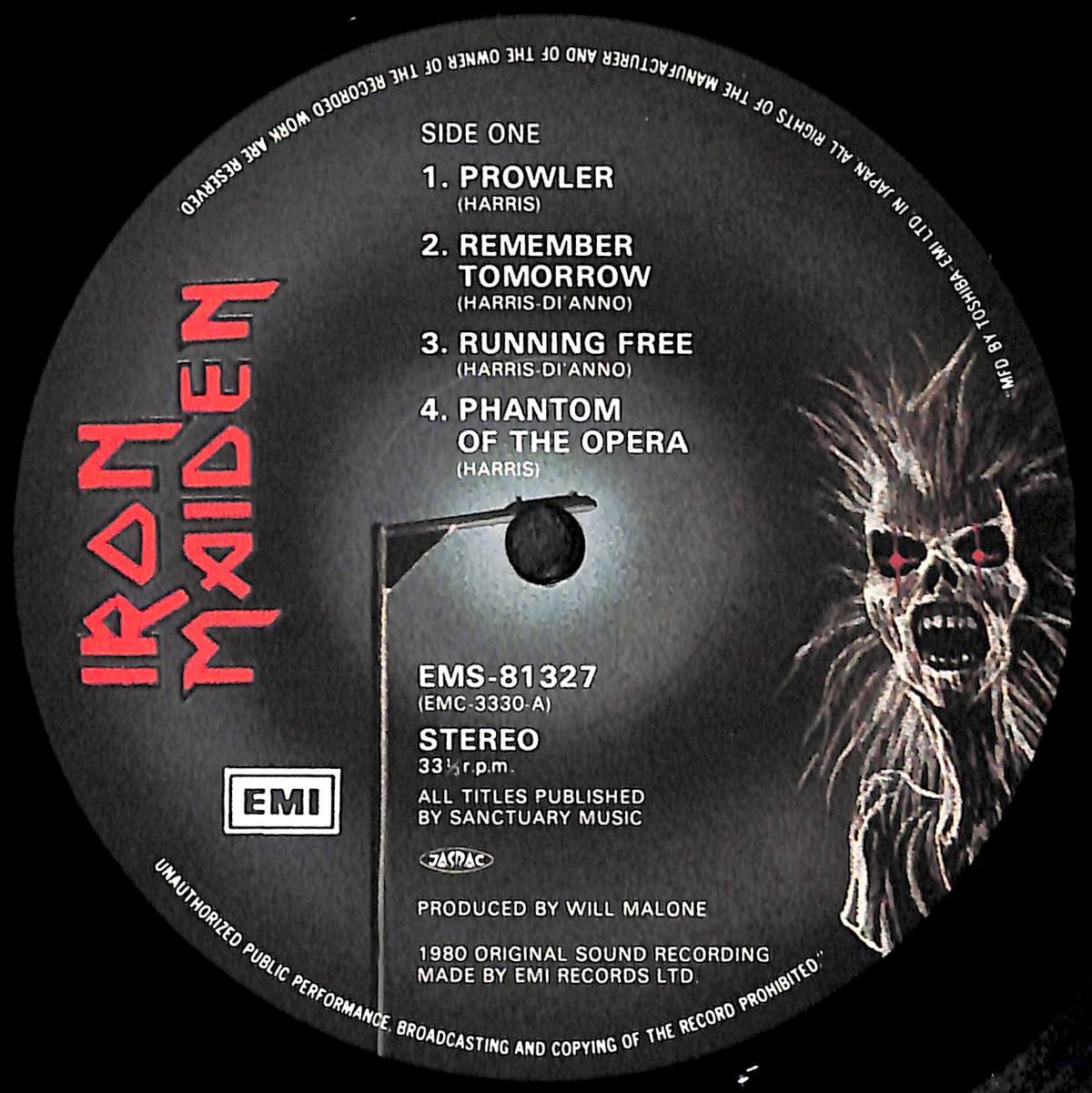 アイアン・メイデン / 鋼鉄の処女 [※国内盤,品番:EMS-81327］ (LP