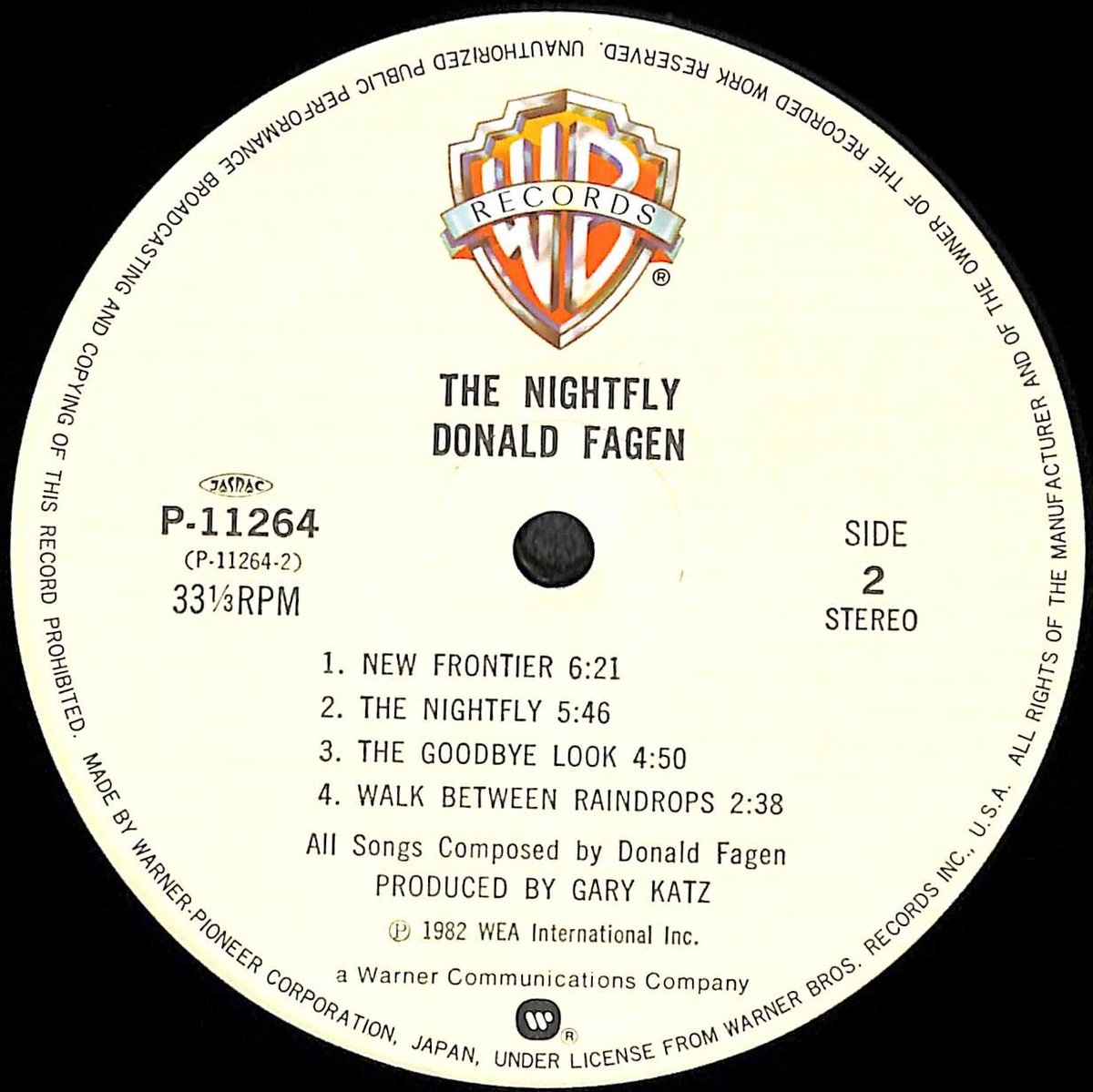 ドナルド・フェイゲン / The Nightfly [※国内盤,品番:P-11264 ドナルド・フェイゲン / The Nightfly [※国内盤,品番:P-11264