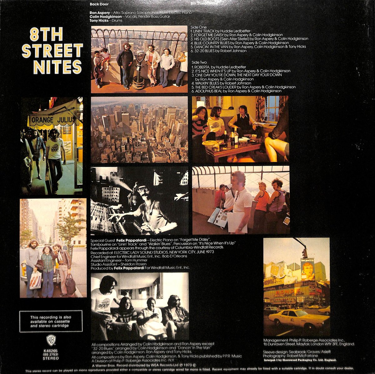 バック・ドア / 8th Street Nites [※輸入盤,生産国:UK,品番:K 462