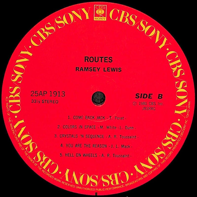 ラムゼイ・ルイス / ルーツ [※国内盤,品番:25AP 1913］(LPレコード