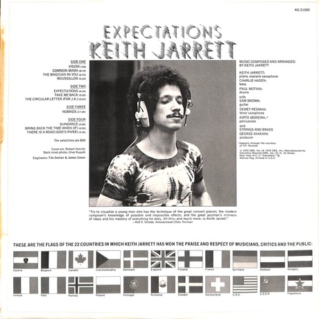 キース・ジャレット / Expectations [※輸入盤,生産国:US,品番:KG 31580,2枚組］(LPレコード)