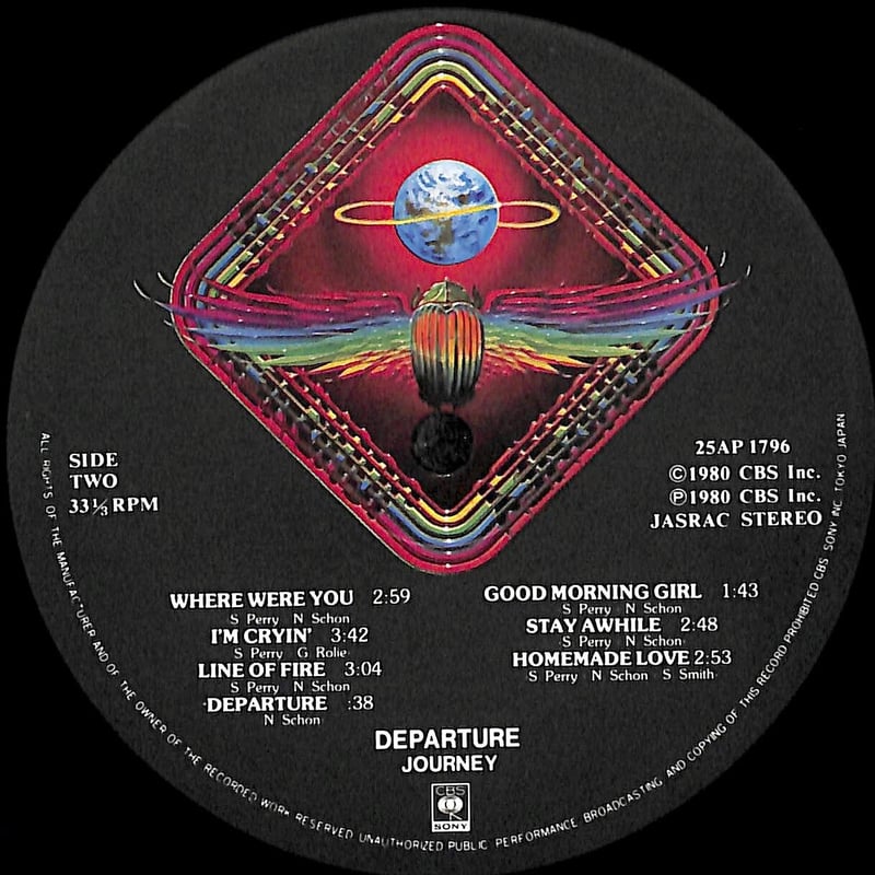 ジャーニー / Departure［※国内盤,品番:25AP 1796］(LPレコード) |