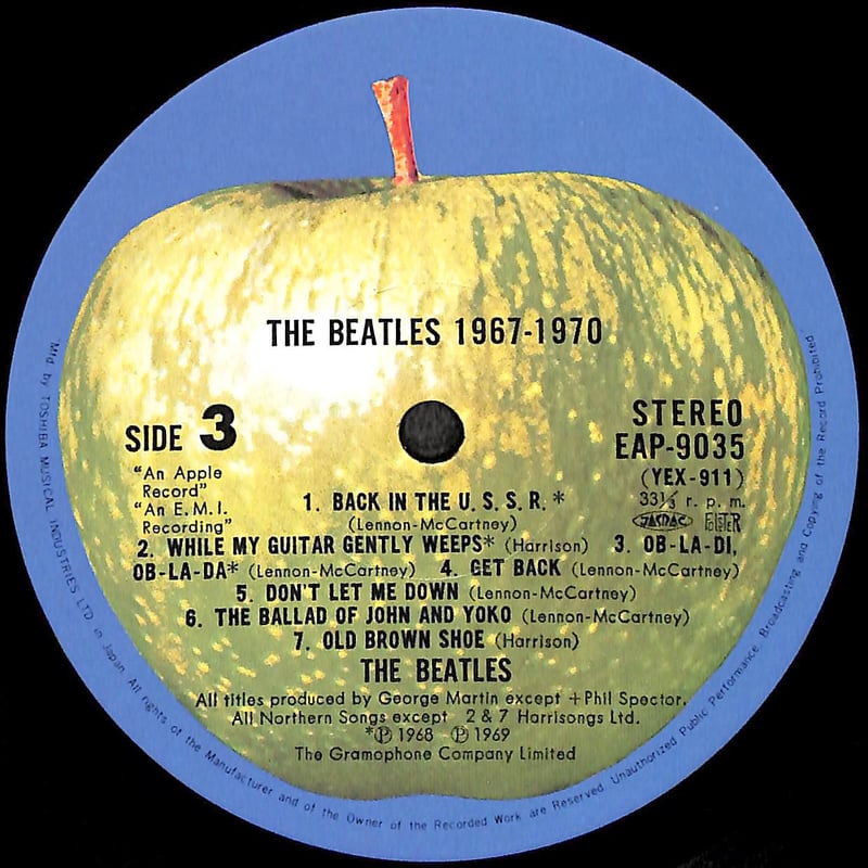 ザ・ビートルズ / 1967-1970 [※国内盤,品番:EAP-9034B,2枚組][ポスタ