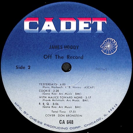 ジェームス・ムーディ / James Moody [※輸入盤,生産国:US,品番:CA-648］(LPレコード)
