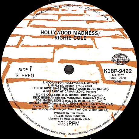 リッチー・コール / ハリウッド・マッドネス [※国内盤,品番:K18P-9422］(LPレコード)