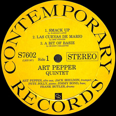アート・ペッパー・クインテット / Smack Up [※輸入盤,生産国:US,品番:S7602］(LPレコード)