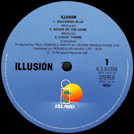 イリュージョン / Illusion [※国内盤,品番:ILS-81098］(LPレコード)