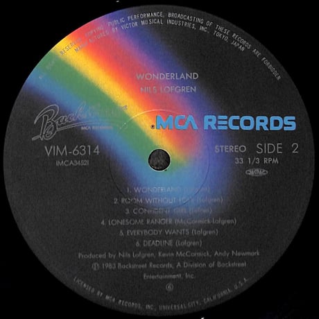 ニルス・ロフグレン / ワンダーランド [※国内盤,品番:VIM-6314］(LPレコード)