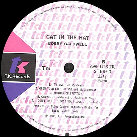 ボビー・コールドウェル / Cat In The Hat [※国内盤,品番:25AP 1748］(LPレコード)