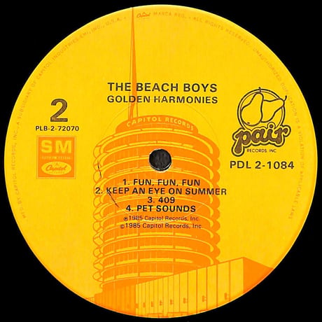ザ・ビーチボーイズ / Golden Harmonies［※輸入盤,生産国:US,品番:PDL 2-1084,2枚組］(LPレコード)