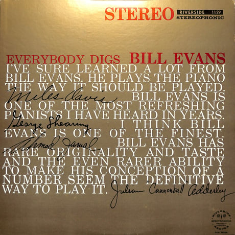 ビル・エヴァンス・トリオ / Everybody Digs Bill Evans［※国内盤,品番:SMJ-6090］(LPレコード)