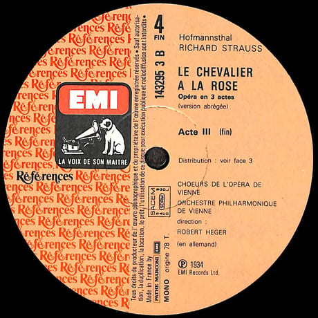 リヒャルト・シュトラウス / Le Chevalier À La Rose [※輸入盤,生産国:France,品番:1432943,2枚組］(LPレコード)