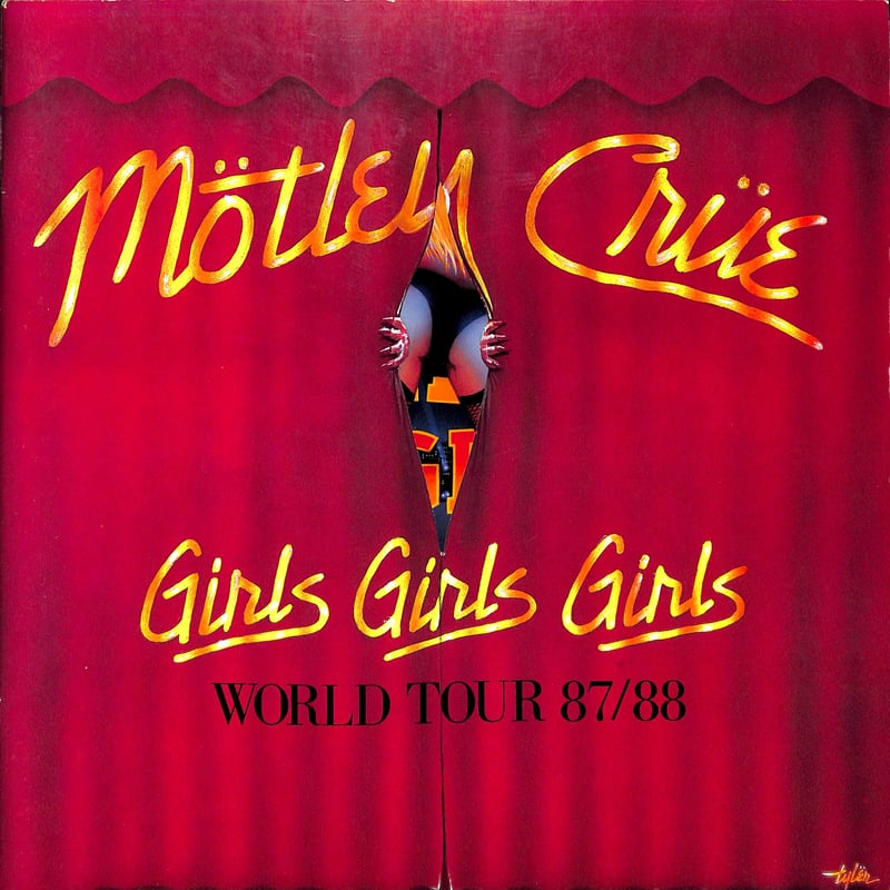 87'コンサートパンフレット モトリー・クルー / Motley Crue Girls Girls Girls World