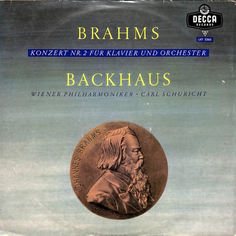 ブラームス,バックハウス 他 / Konzert Nr. 2 Für Klavier Und Orchester [※輸入盤,生産国:Germany,品番:LXT 5365］(LPレコード)