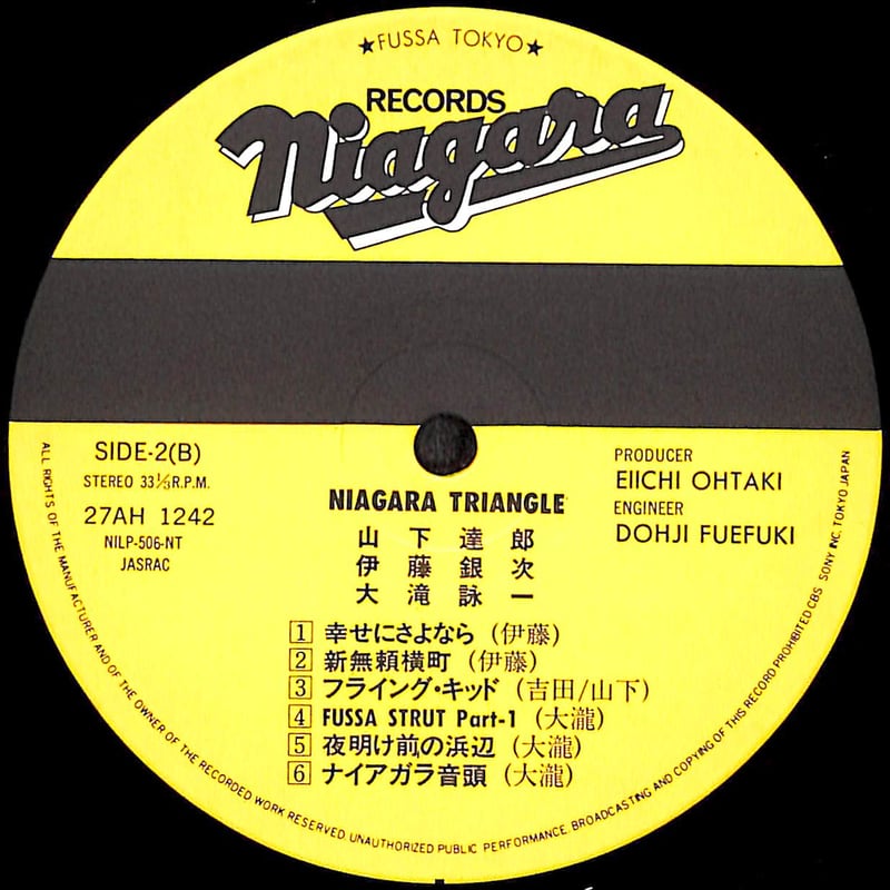 ナイアガラ★トライアングルVol.1☆帯付きLP☆型番LQ-7001-E ナイアガラ・トライアングル VOL.1 / NIAGARA TRIANGLE VOL.1