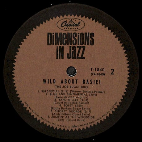ジョー・ブッチ・デュオ / Wild About Basie! [※輸入盤,生産国:US,品番:T 1840］(LPレコード)