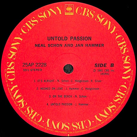 ニール・ショーン&ヤン・ハマー / 閃光 [※国内盤,品番:25AP 2228］(LPレコード)